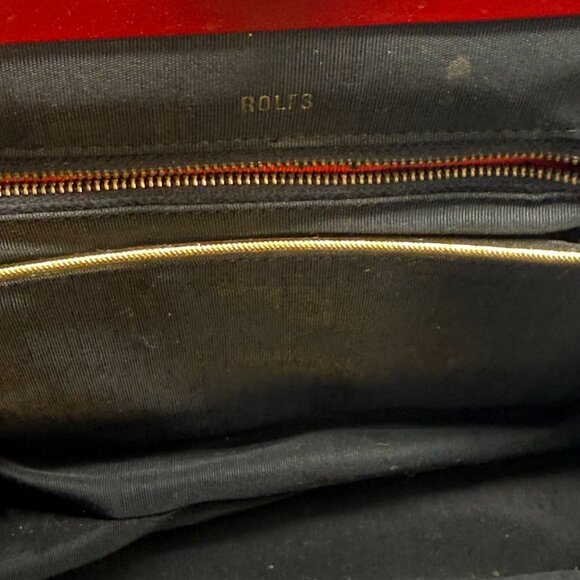 Vintage Rolfs Leather Top Handle Bag Women's Cherry Red Retro Classic - Picture 9 of 13